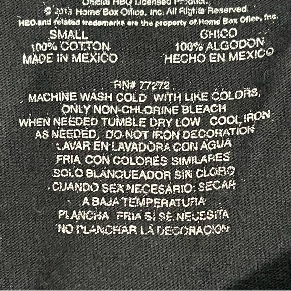 GAME OF THRONES STARK WINTER IS COMING SHORT SLEEVED TEE-SHIRT - Picture 4 of 5